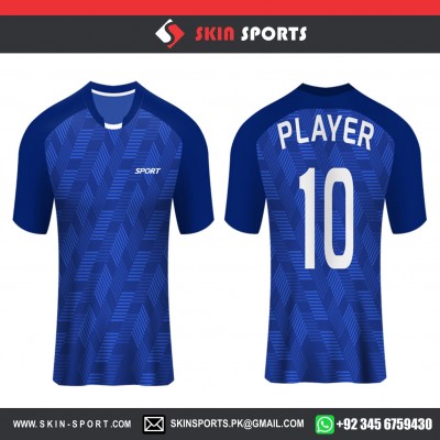 DIGITAL PUZZLED BLUE   SOCCER JERSEYS